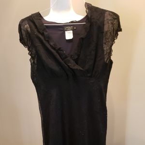 Sequined Black Dress